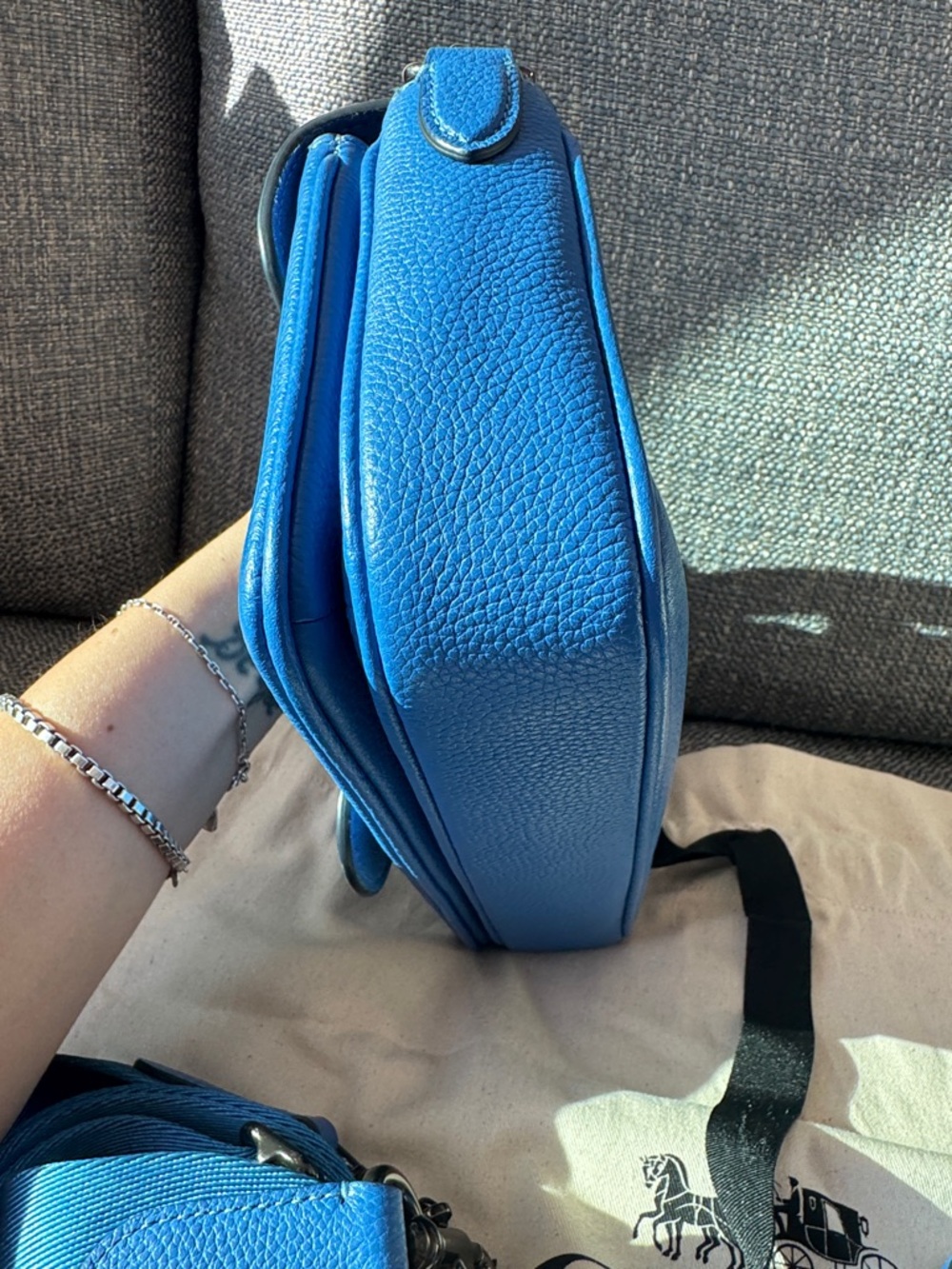 Coach Blue Soft Tabby Multi Way Crossbody - Picture 10 of 11